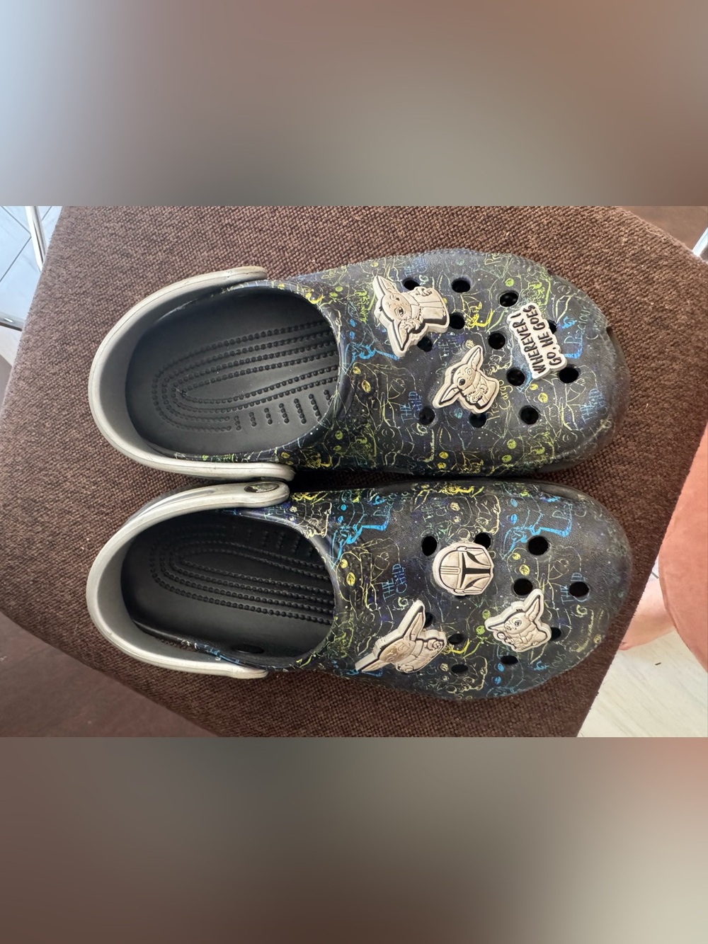 Kids Star Wars-Themed Black Clog crocs